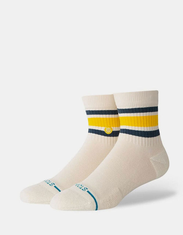 Stance Boyd Quarter Crew Socks - Cream