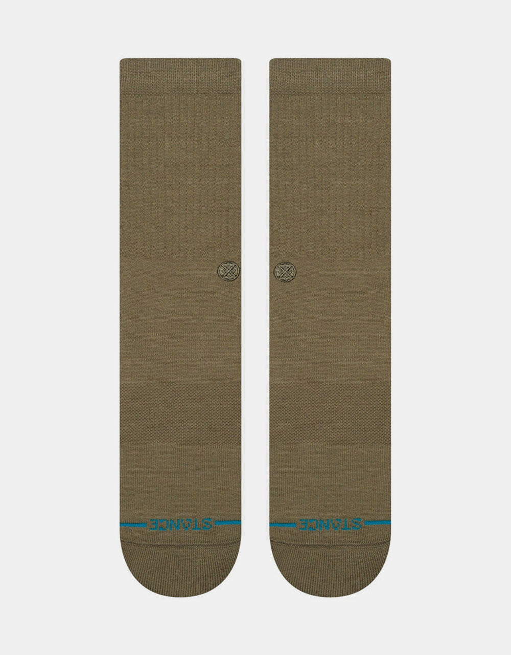 Stance Icon Classic Crew Socks - Olive Green