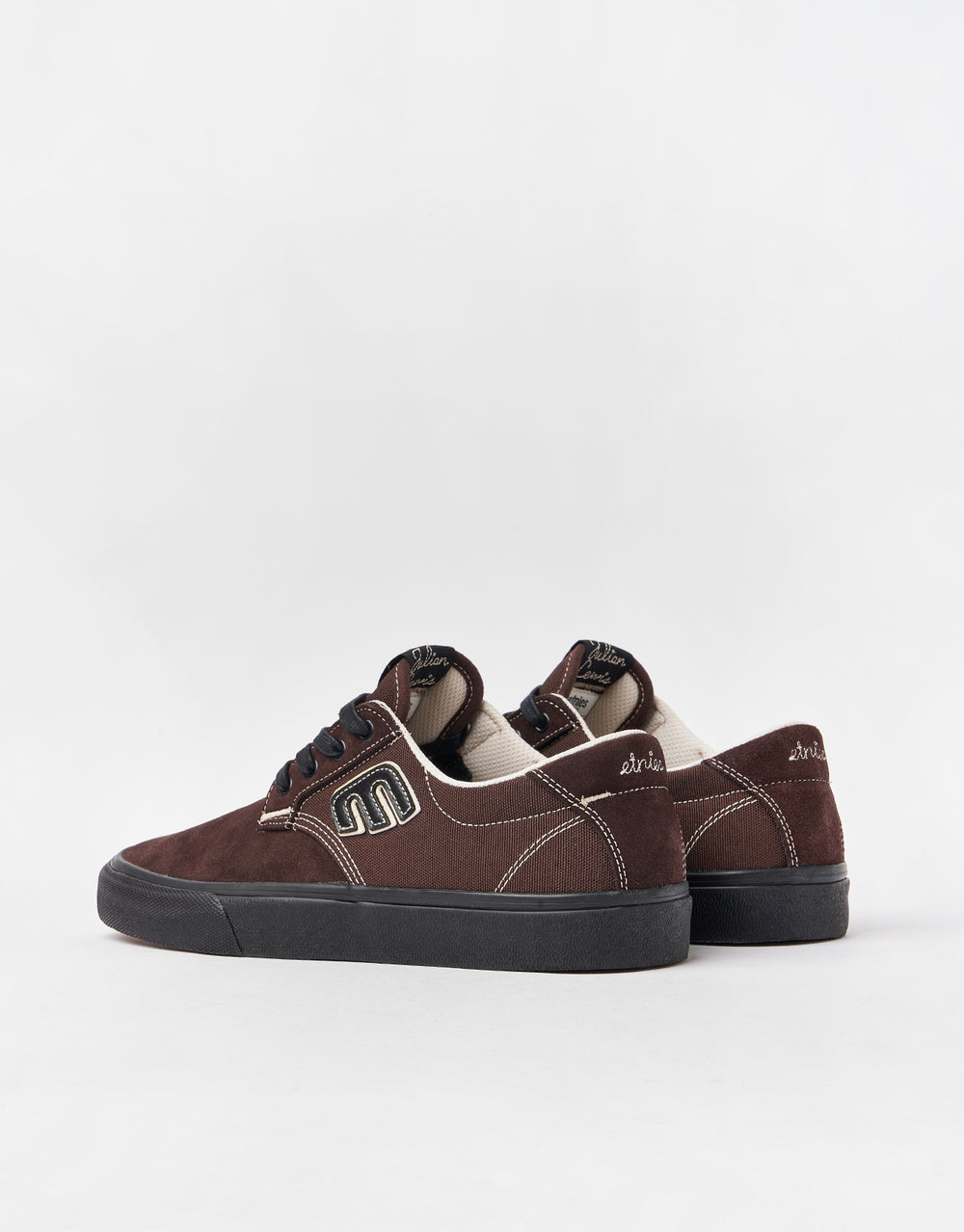 Etnies Barge Plus Skate Shoes - Brown/Black