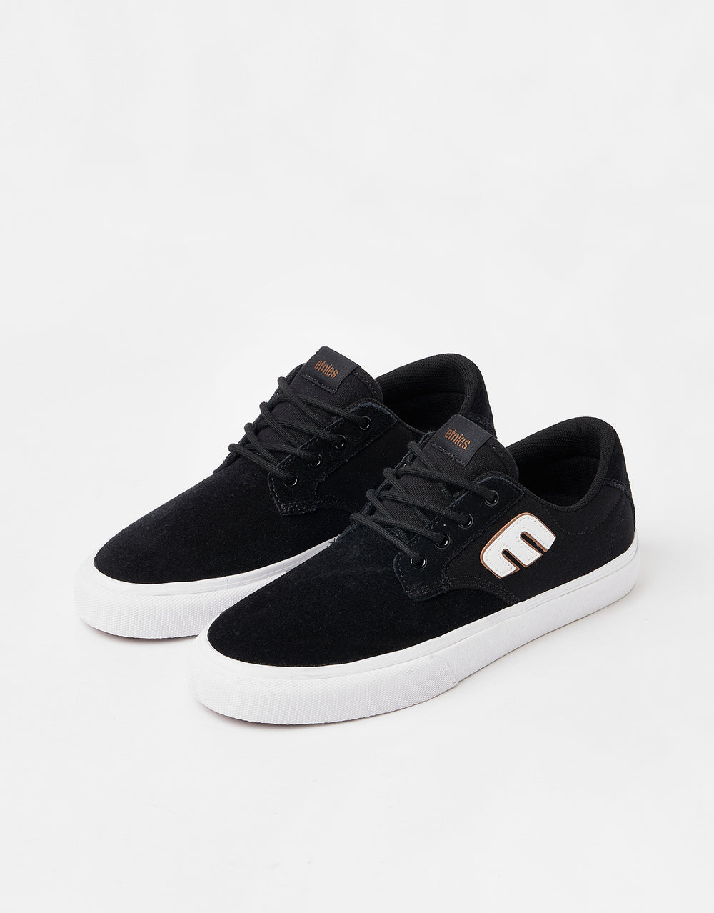 Etnies Barge Plus Skate Shoes - Black/White