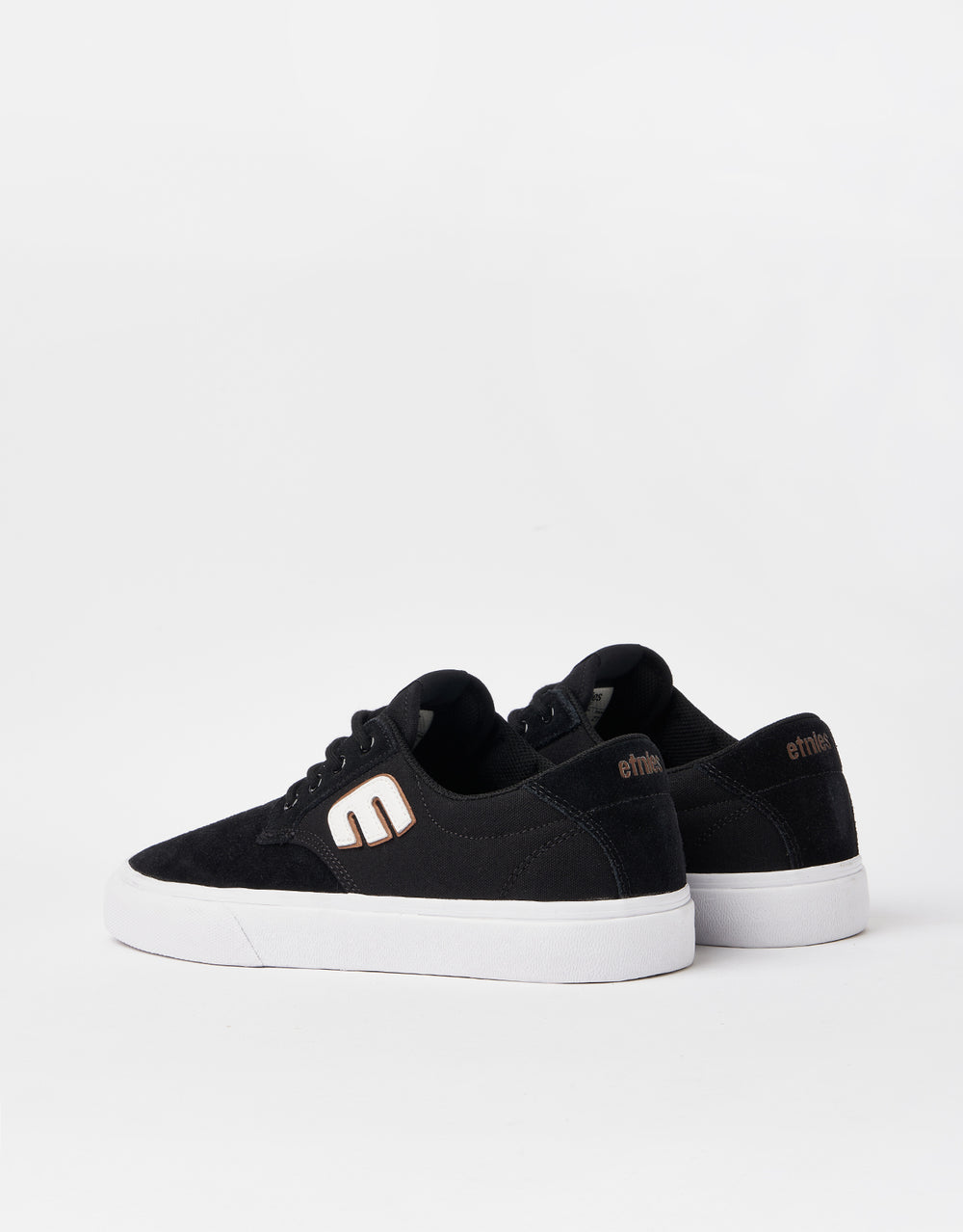 Etnies Barge Plus Skate Shoes - Black/White