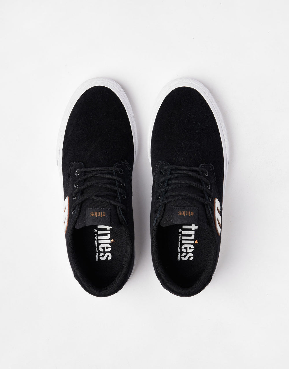 Etnies Barge Plus Skate Shoes - Black/White