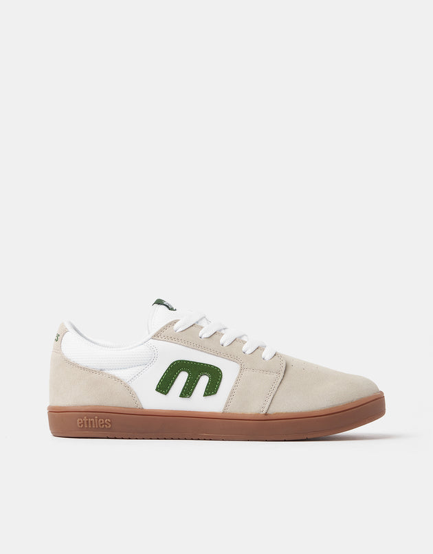 Etnies Cresta Skate Shoes - White/Green/Gum