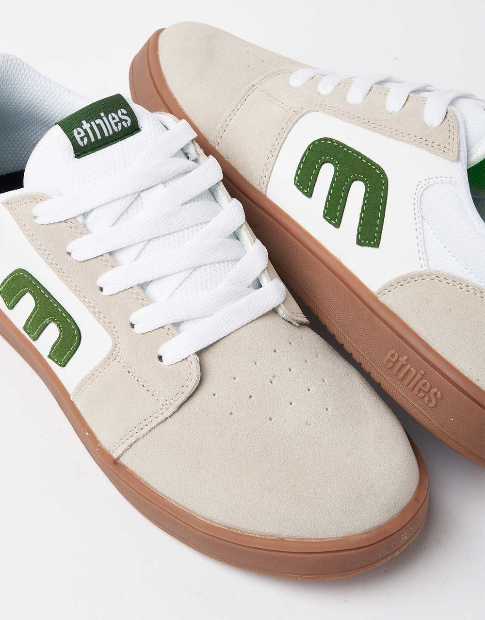 Etnies Cresta Skate Shoes - White/Green/Gum