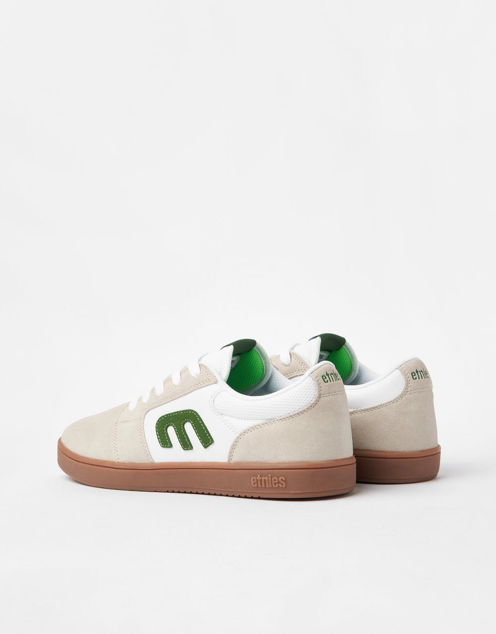 Etnies Cresta Skate Shoes - White/Green/Gum