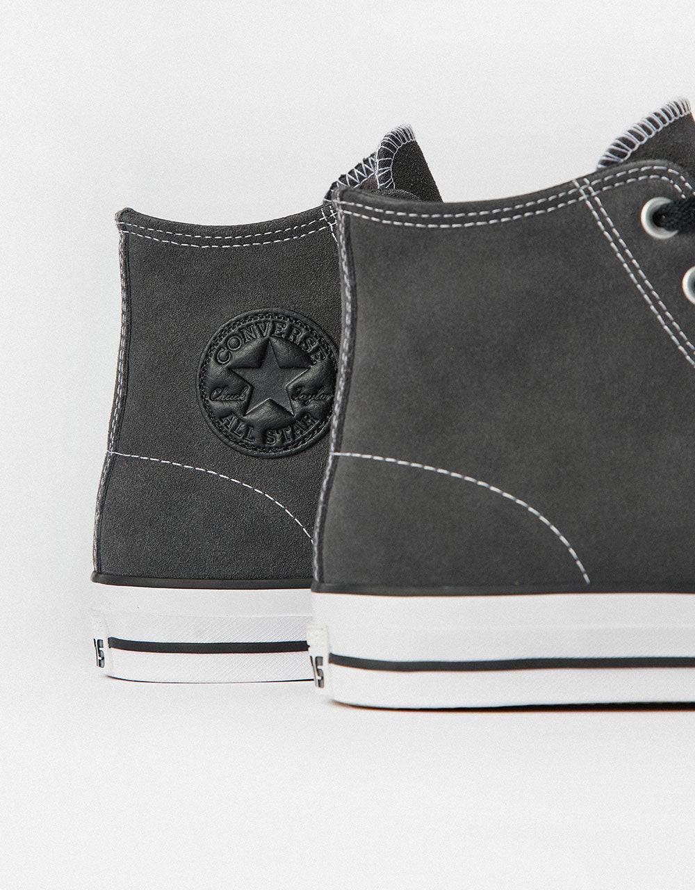 Converse Chuck Taylor All Star Pro Suede High Skate Shoes - Dark Matter/Black/White