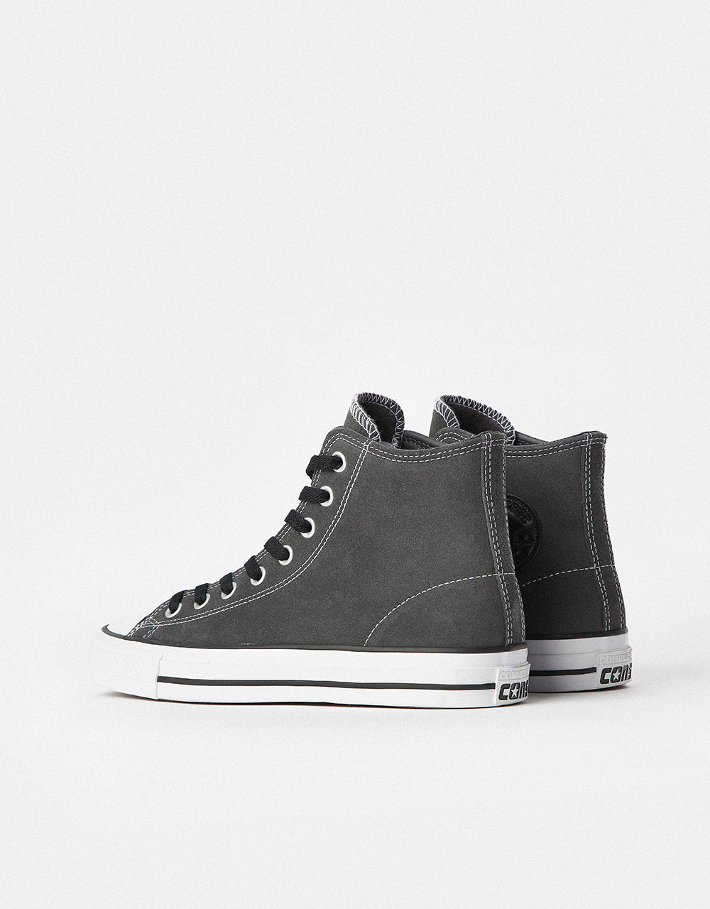 Converse Chuck Taylor All Star Pro Suede High Skate Shoes - Dark Matter/Black/White