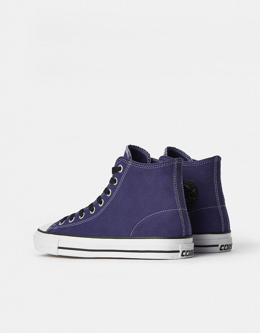 Converse Chuck Taylor All Star Pro Suede High Skate Shoes - Fresh Blueberry/Black/White