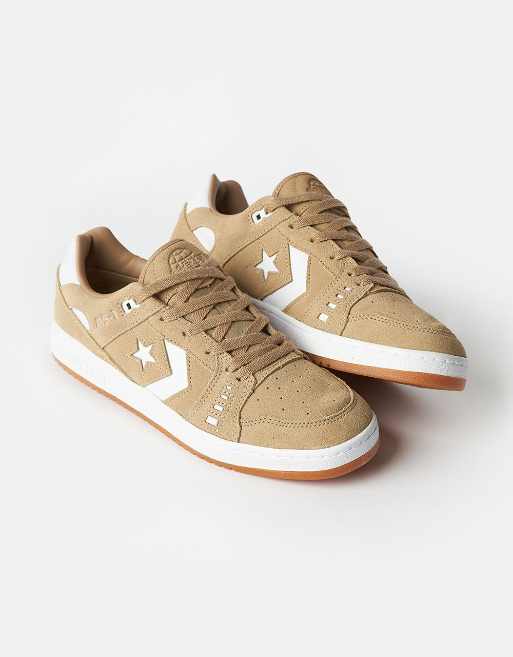 Converse AS-1 Pro Suede Skate Shoes - Nomad Khaki/White/Gum