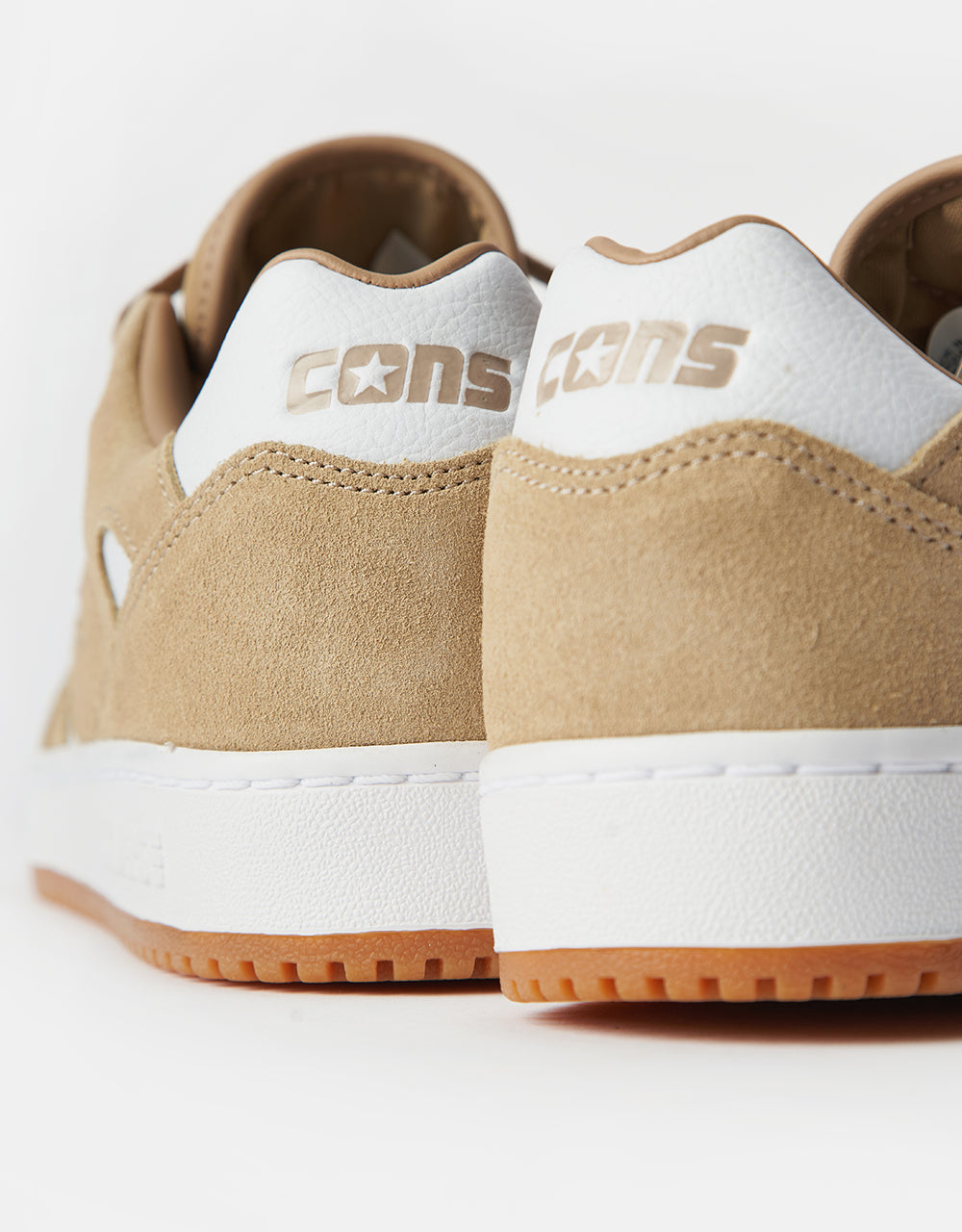 Converse AS-1 Pro Suede Skate Shoes - Nomad Khaki/White/Gum