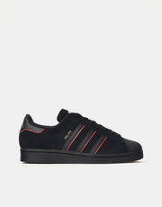 adidas x Felipe Superstar ADV Skate Shoes - Core Black/Better Scarlet/Gold Metallic