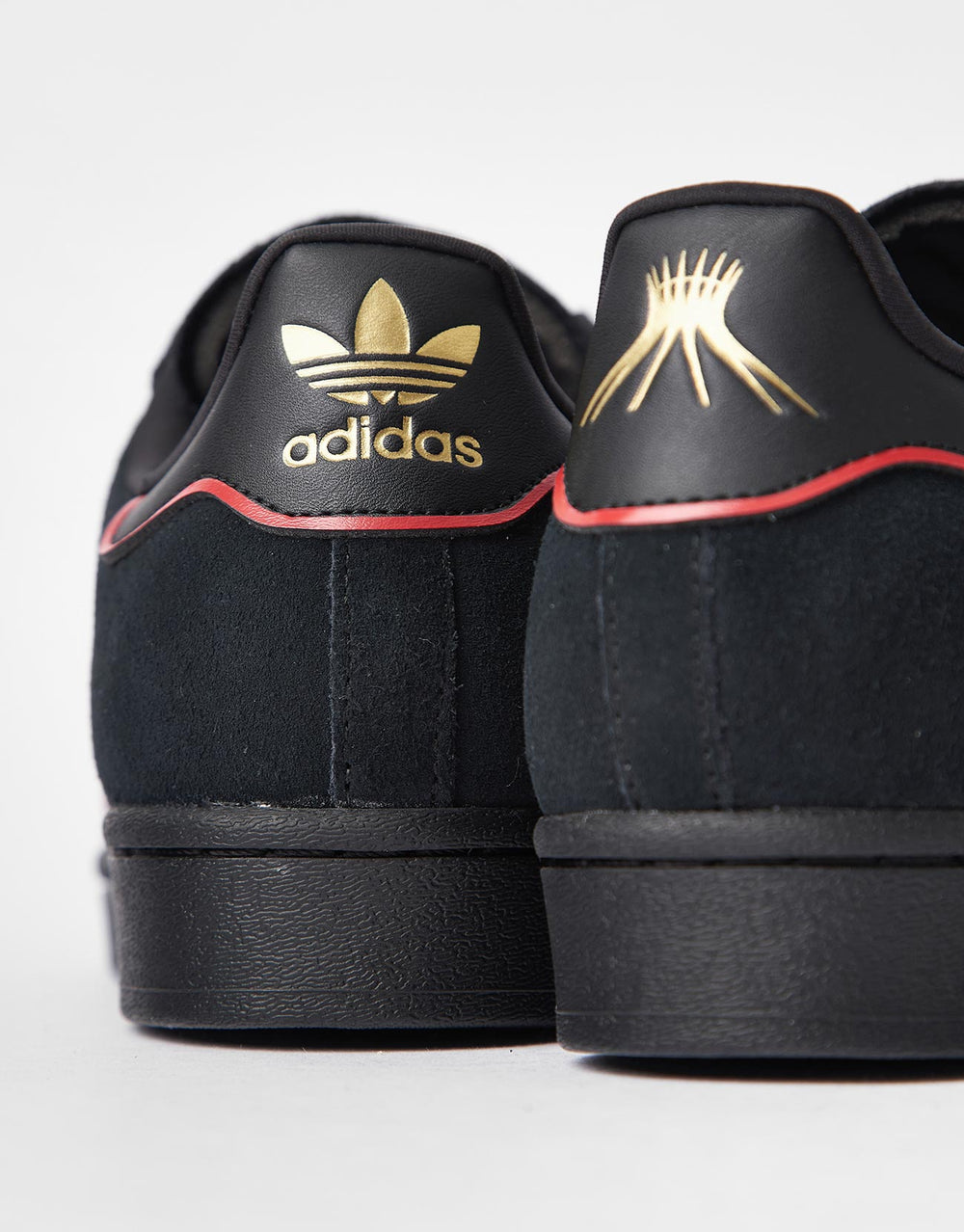 adidas x Felipe Superstar ADV Skate Shoes - Core Black/Better Scarlet/Gold Metallic