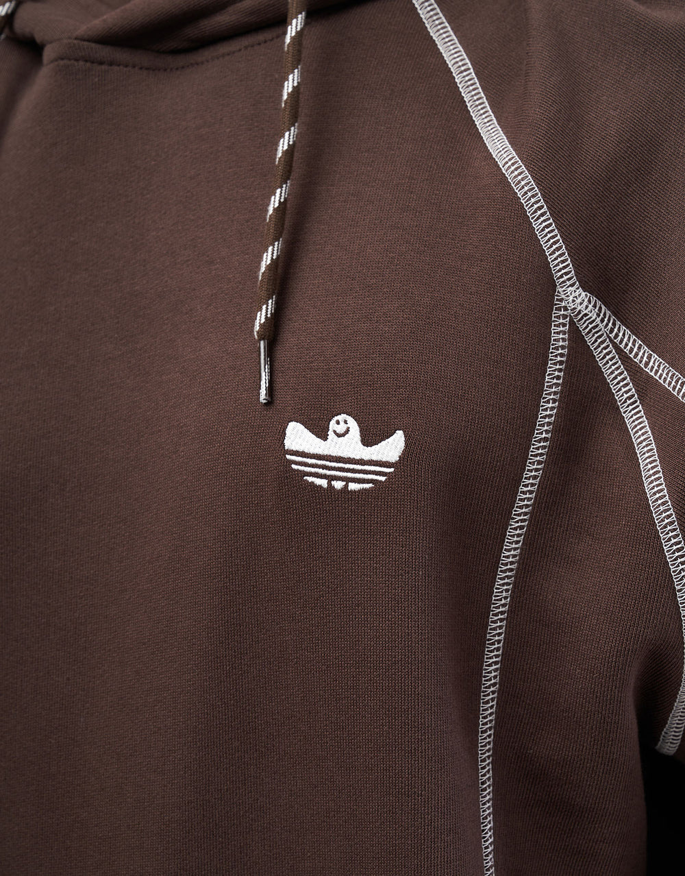 adidas Shmoo Pullover Hoodie - Dark Brown/White