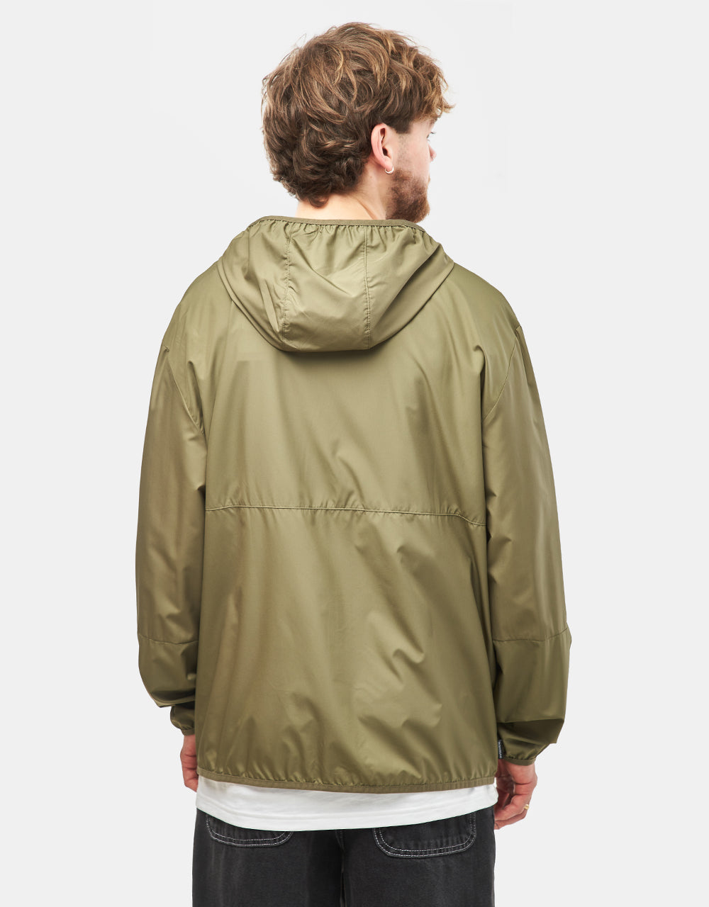 adidas Windbreaker - Olive/White