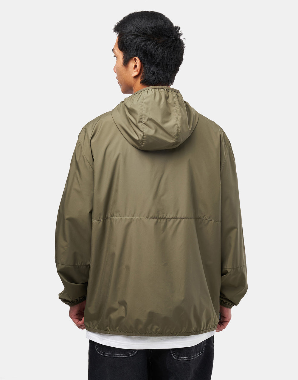 adidas Windbreaker - Olive/White