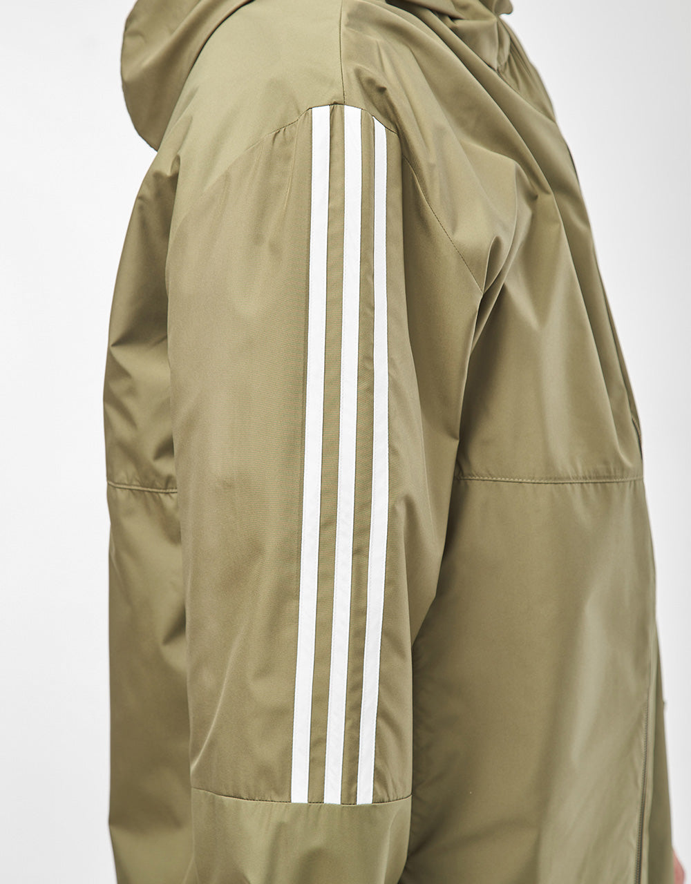 adidas Windbreaker - Olive/White