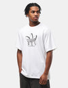 adidas Tref Lift T-Shirt - White/Dark Brown