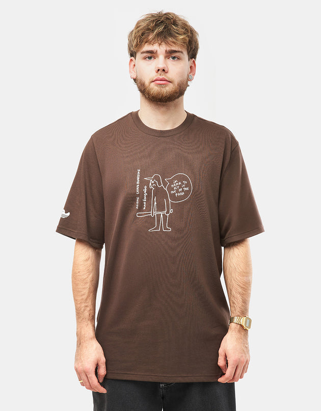 adidas Shmoo G T-Shirt - Dark Brown/White