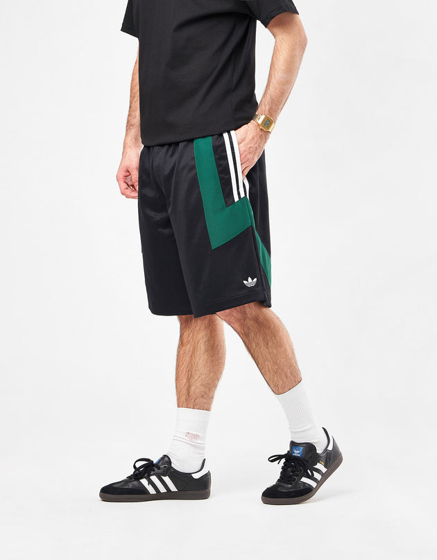 adidas Football Short - Black/Dark Green/White