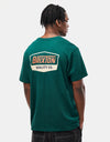 Brixton Regal T-Shirt - Deep Emerald/Rust/Sand