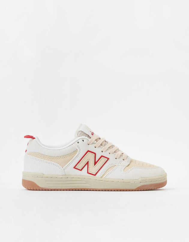 New Balance Numeric x Chocolate 480 Skate Shoes - Sea Salt/White