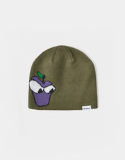 Butter Goods Big Apple Skull Beanie - Dark Sage