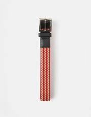 Butter Goods Braided Belt - Red/Cream