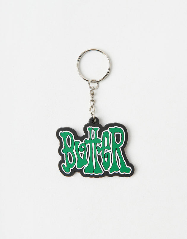 Butter Goods Tour Rubber Key Chain - Green/White