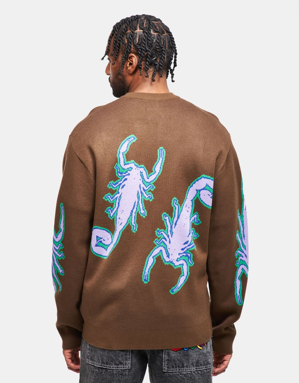 Butter Goods Scorpion Knitted Sweater - Brown