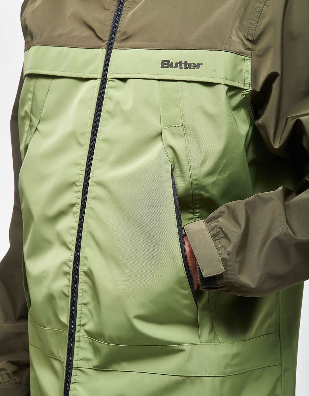 Butter Goods T-Rain Jacket - Army/Olive