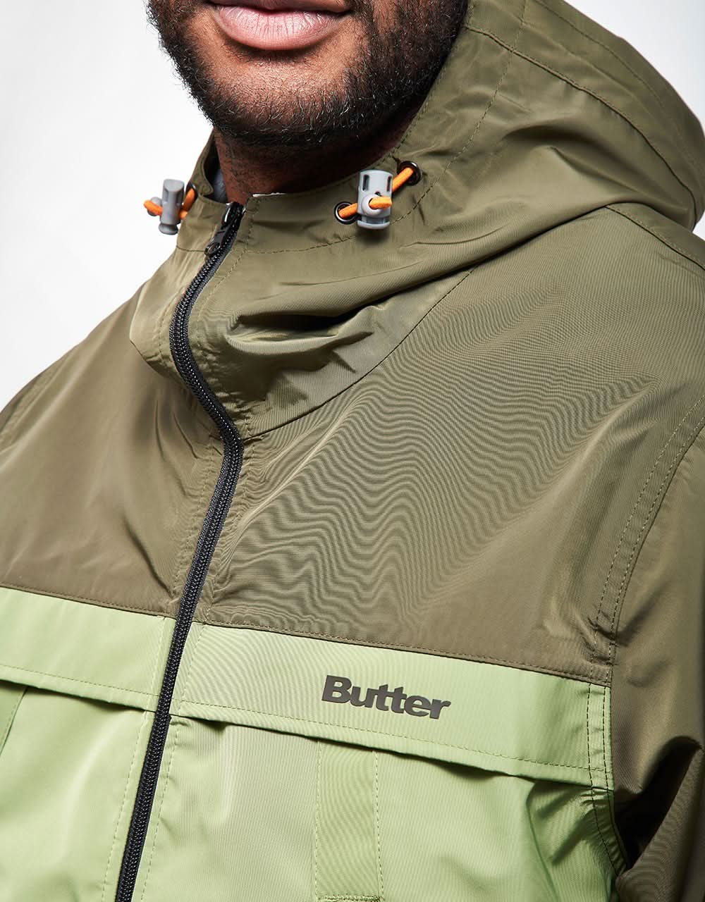 Butter Goods T-Rain Jacket - Army/Olive