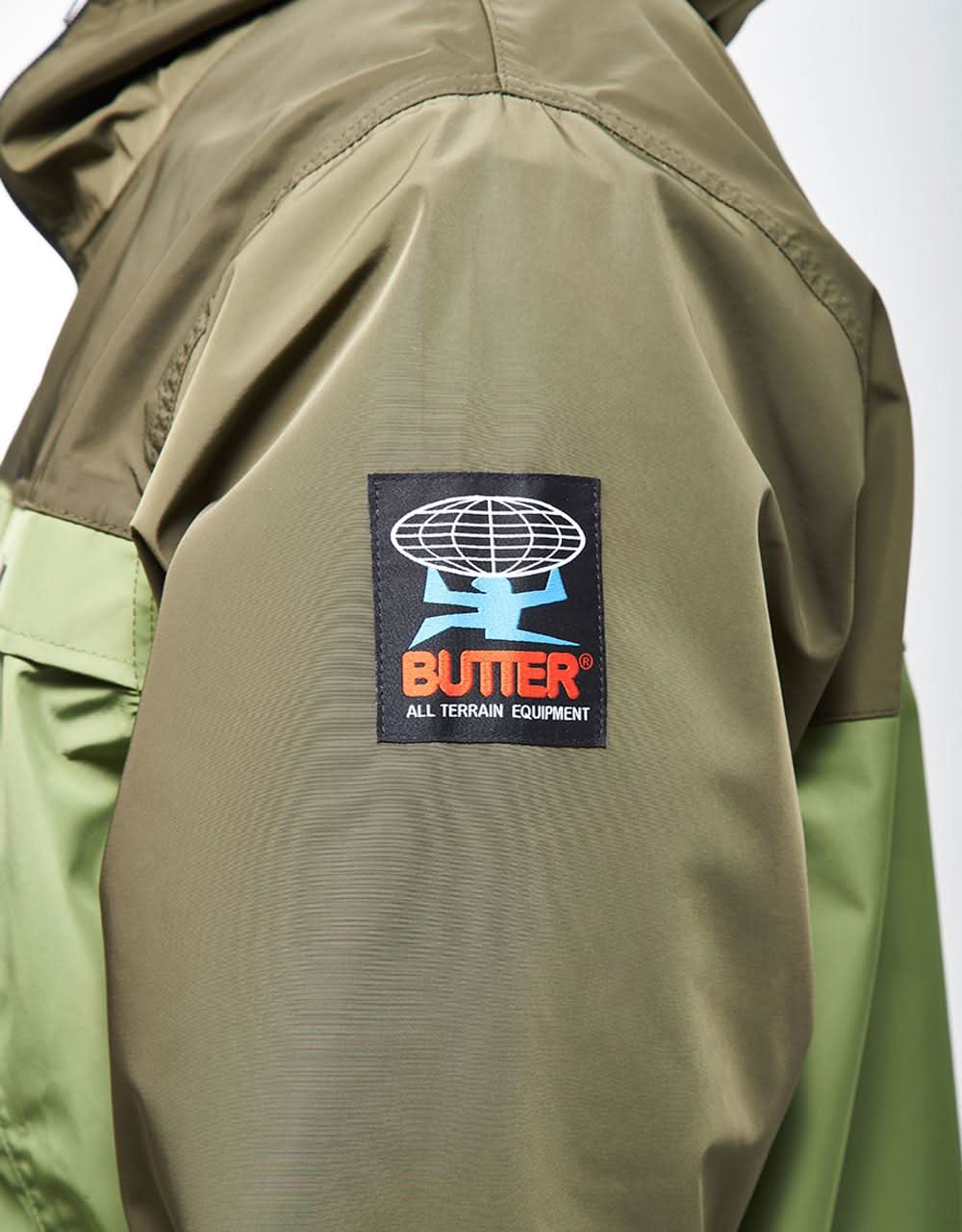 Butter Goods T-Rain Jacket - Army/Olive