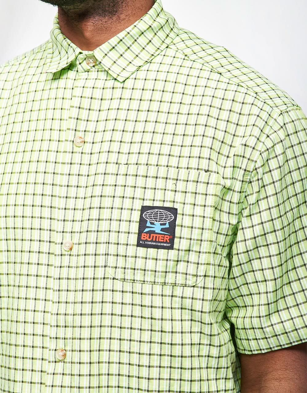 Butter Goods Terrain S/S Shirt - Lime/Black