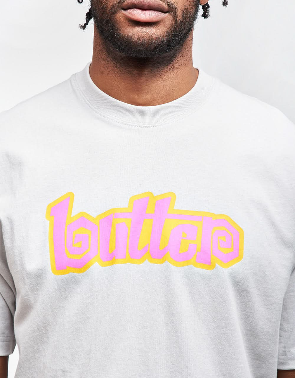 Butter Goods Swirl T-Shirt - Cement