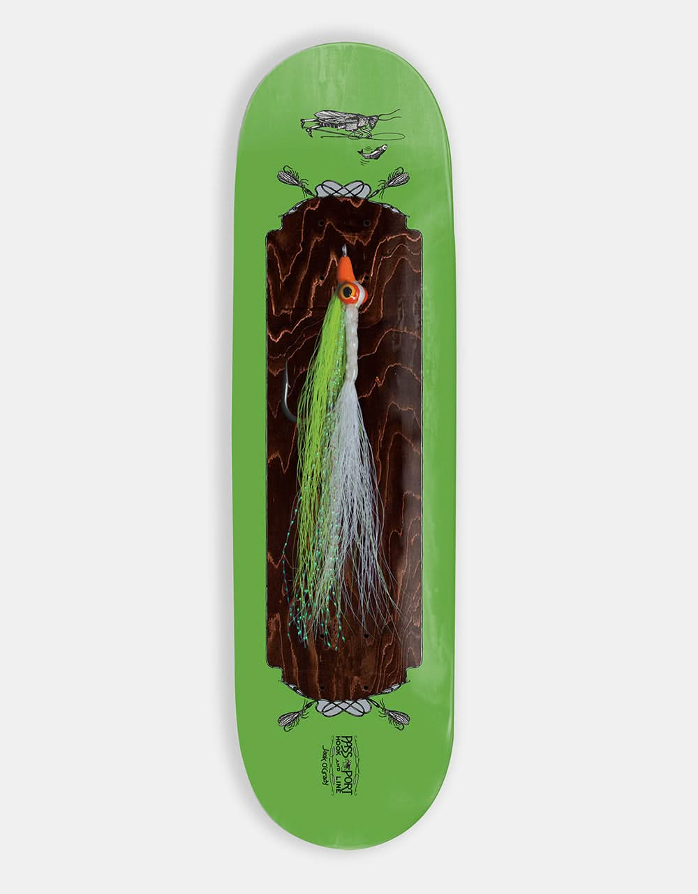 Pass Port O'Grady Hook & Line Series Skateboard Deck - 8.25"