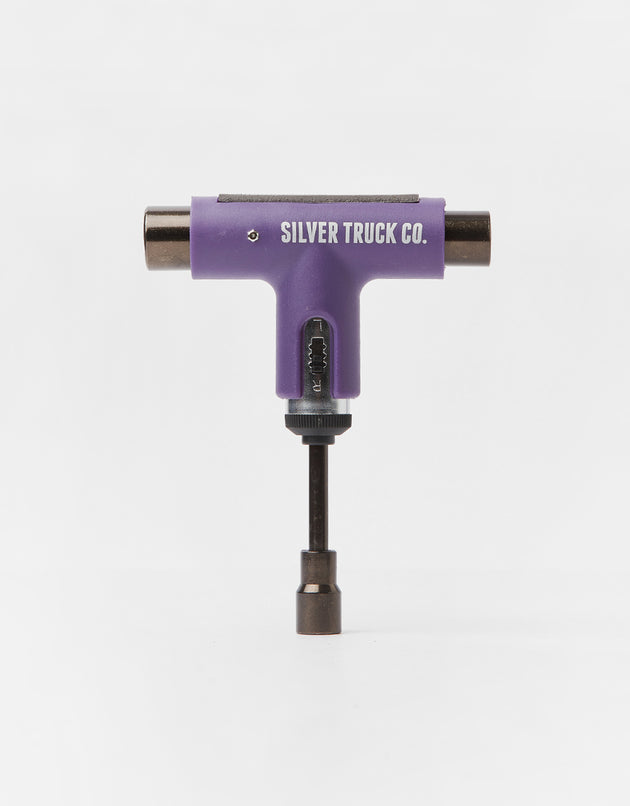 Silver Ratchet Skateboard Tool - Purple/Grey