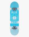 Blueprint Pachinko Blue/White Complete Skateboard - 8''