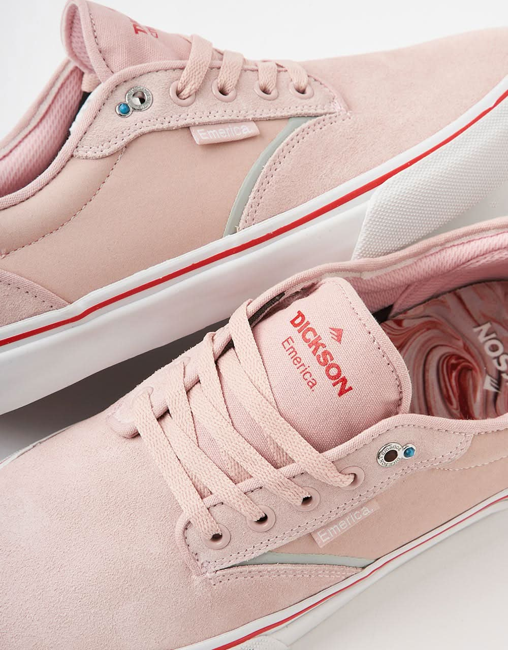 Emerica Dickson Skate Shoes - Pink