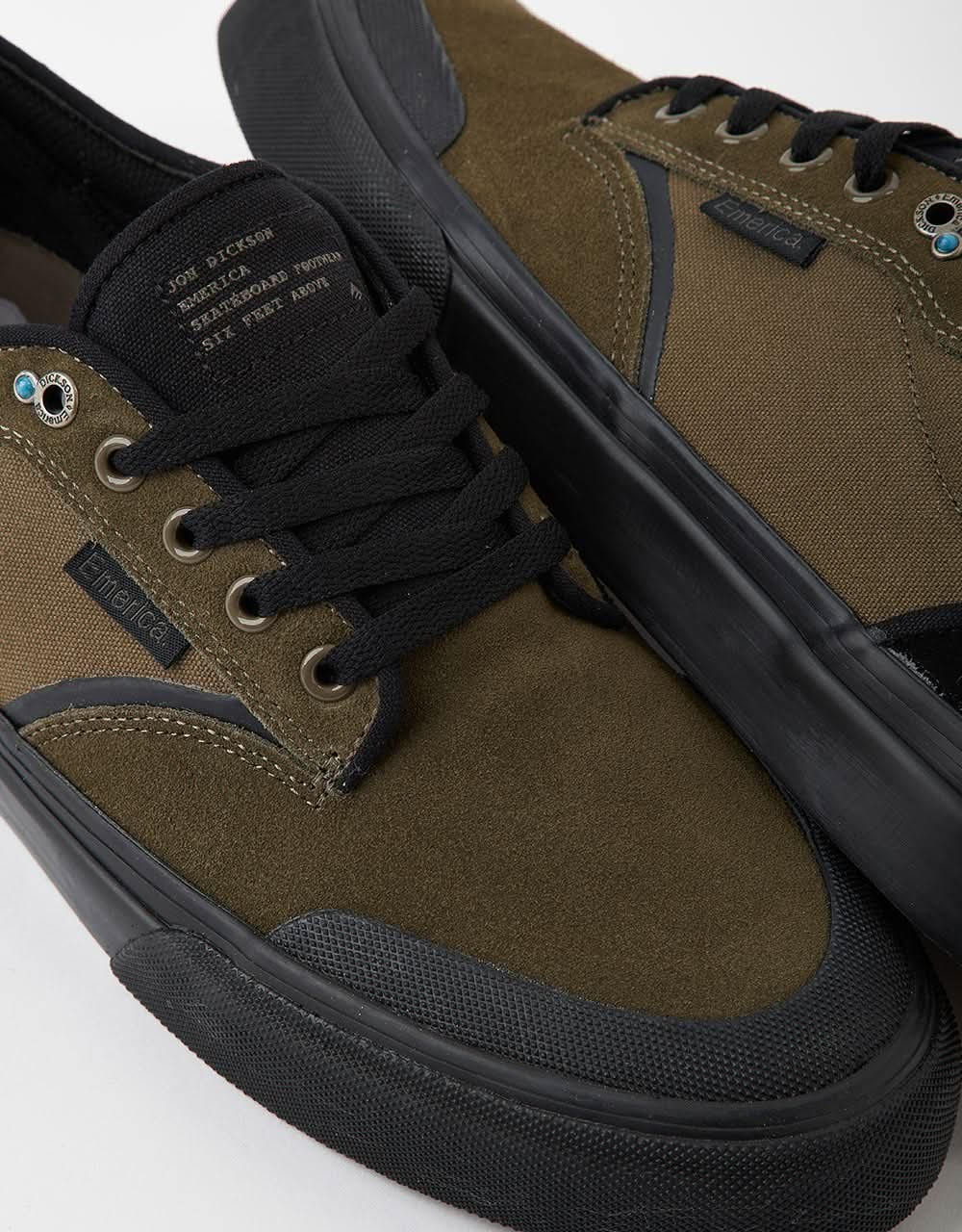 Emerica x Six Feet Above Dickson Skate Shoes - OD Black