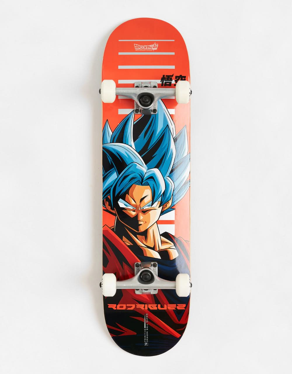 Primitive x Dragonball Z Rodriguez Goku SSG Complete Skateboard - 8"