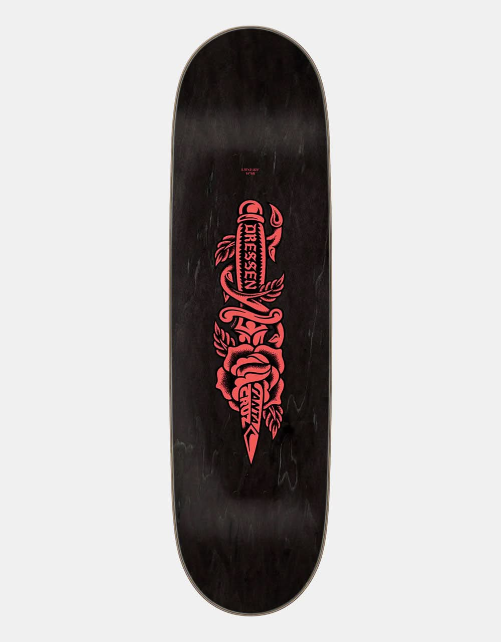 Santa Cruz Dressen Rose Dagger Skateboard Deck - 8.7"