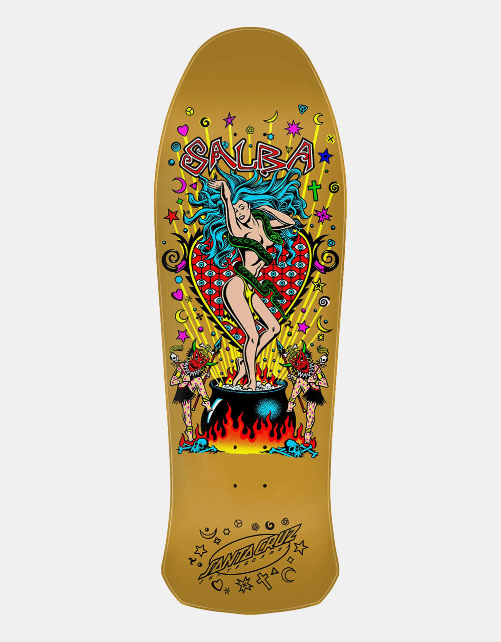 Santa Cruz Salba Witch Doctor Reissue Skateboard Deck - 10.4"