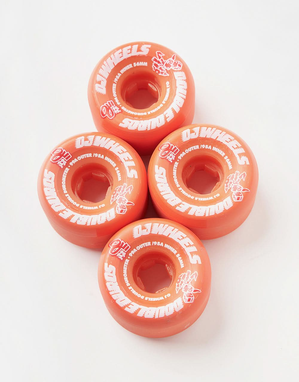 OJ Double Duro 99a/95a Skateboard Wheels - 56mm