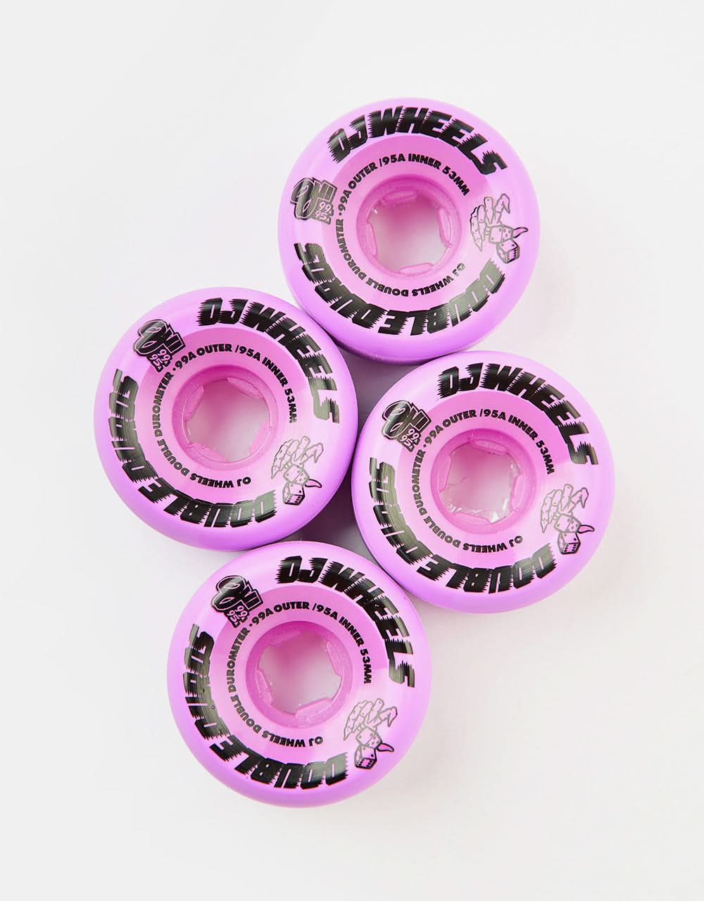 OJ Double Duro 99a/95a Skateboard Wheels - 53mm