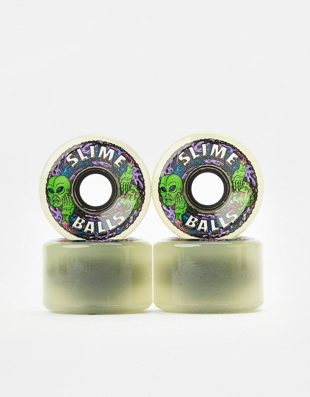 Slime Balls Alien OG Slime GITD 78a Skateboard Wheels - 60mm