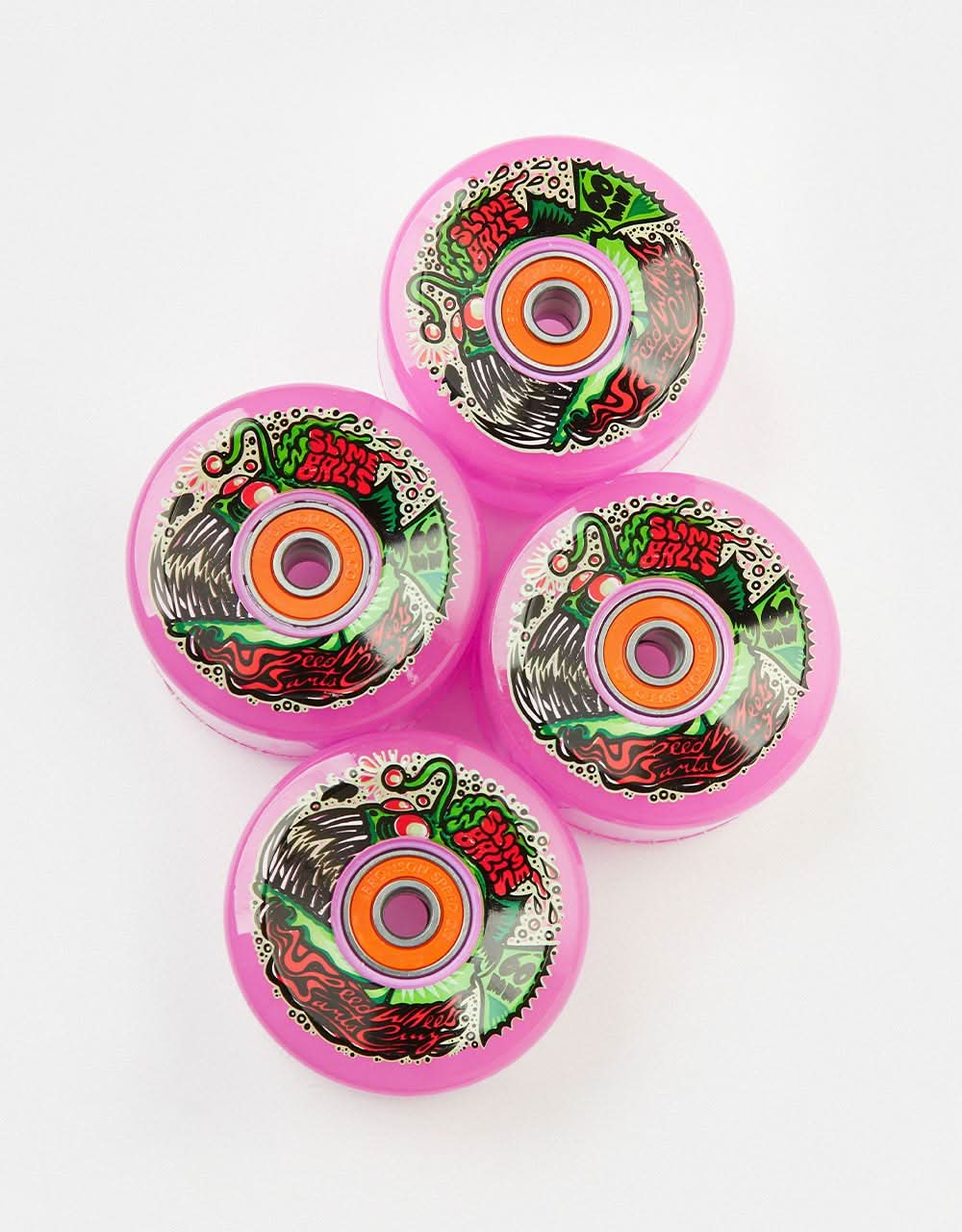 Slime Balls Angler Light Ups OG Slime 78a Skateboard Wheels - 60mm