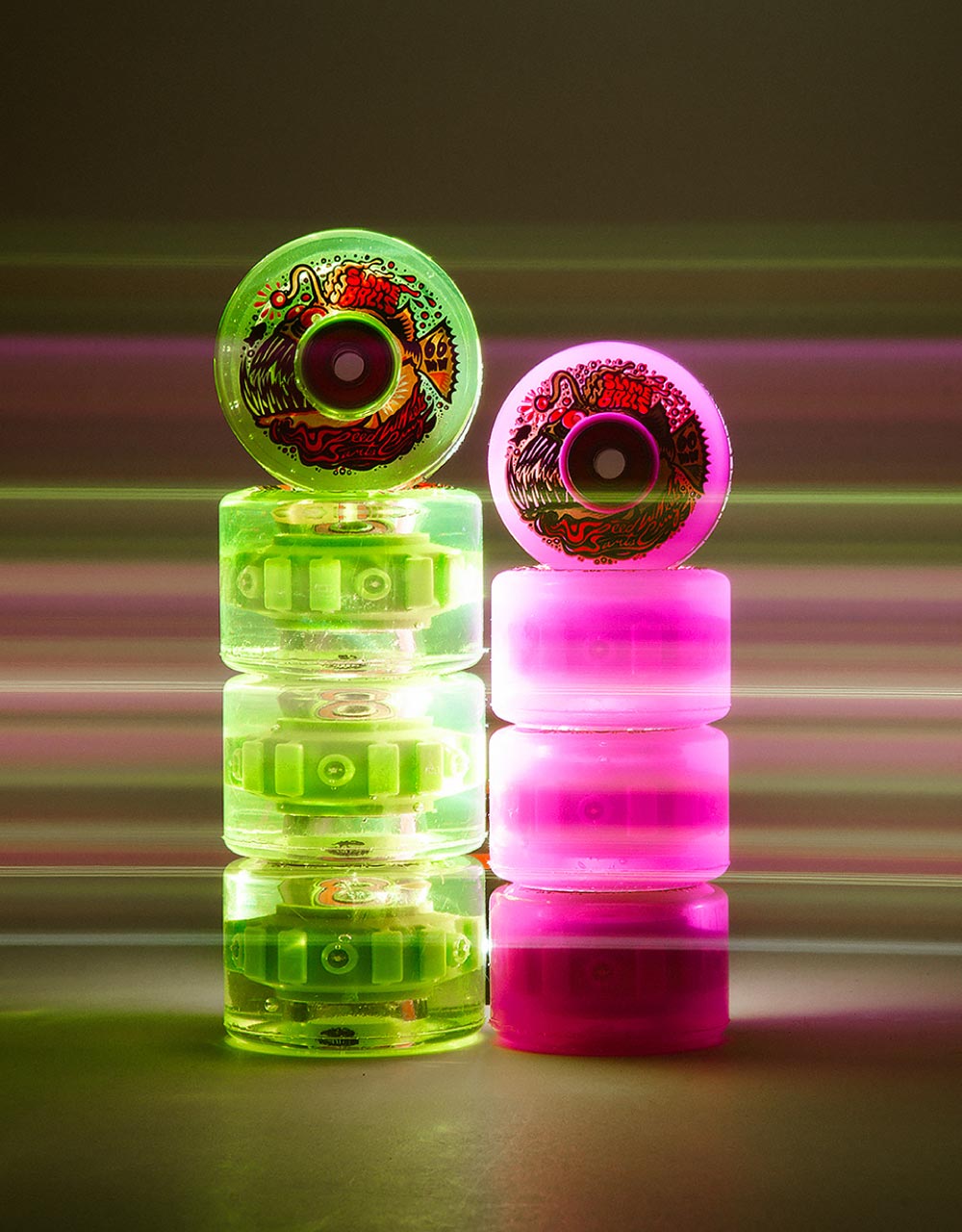 Slime Balls Angler Light Ups OG Slime 78a Skateboard Wheels - 60mm