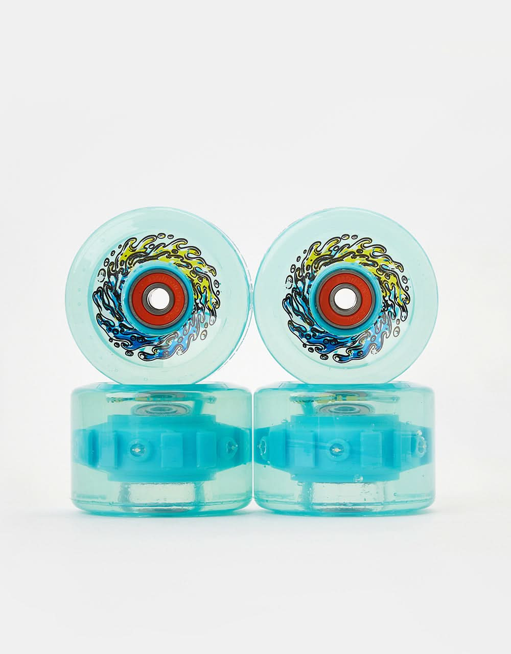 Slime Balls Chrome OG Slime Light Ups 78a Skateboard Wheels - 66mm