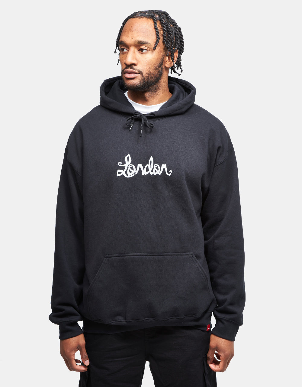 Chocolate x Route One 'London' Flip the Script Pullover Hoodie - Black