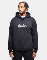 Chocolate x Route One 'London' Flip the Script Pullover Hoodie - Black